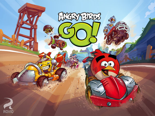 Angry Birds Go إطلاق لعبة الطيور الغاضبة Angry Bird Go بحلة جديدة مع متعة سباق السيارات للأندرويد والـ ios والبلاك بيري والويندوزفون [ تحديث ]