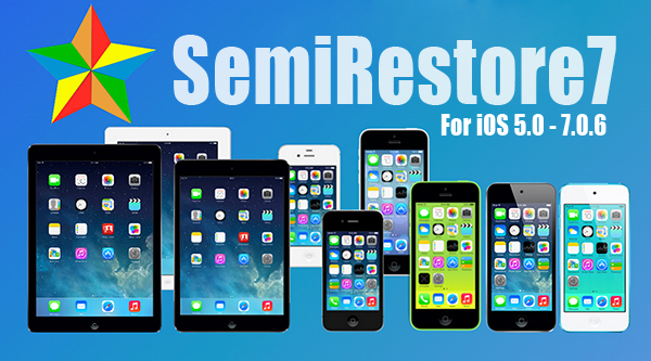 semirestore7 screenshot شرح لطريقة عمل ريستور للأيفون والأيباد عبر SemiRestore7 بدون فقدان الجلبريك