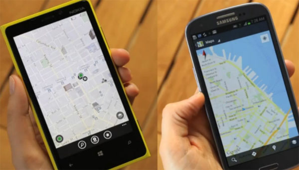 Nokia Maps vs Google Maps
