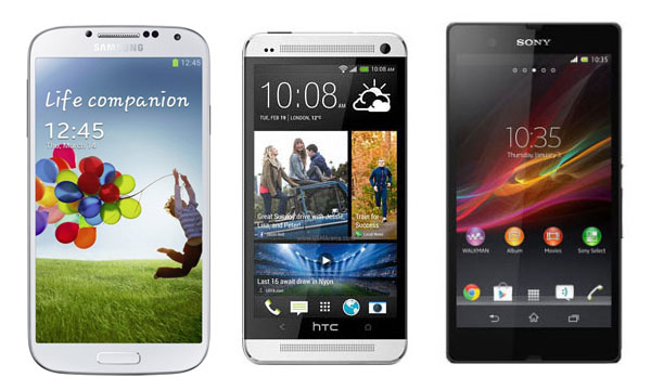 galaxy s4 vs xperia z vs htc one-2