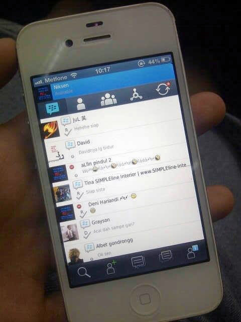 bbm on ios