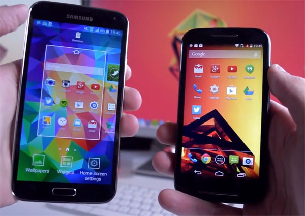 moto e vs galaxy s5