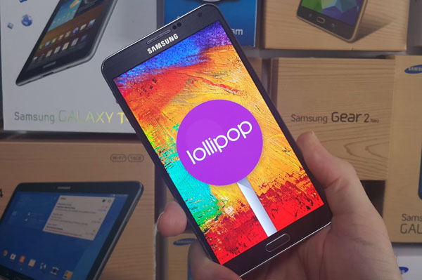 galaxy note 3 Android 5 lollipop