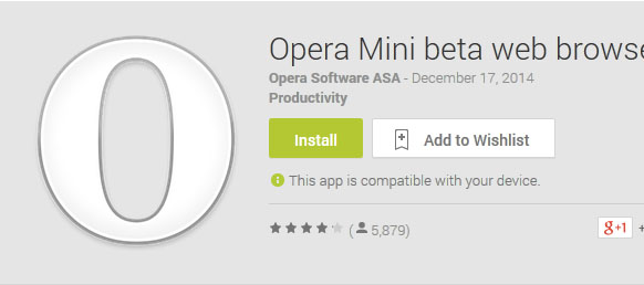 opera mini beta