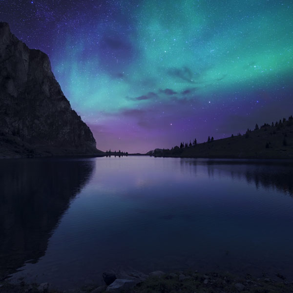 Nightfall at Lake Aurora