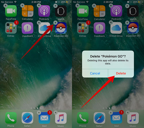 Delete-Pokemon-GO-from-iPhone