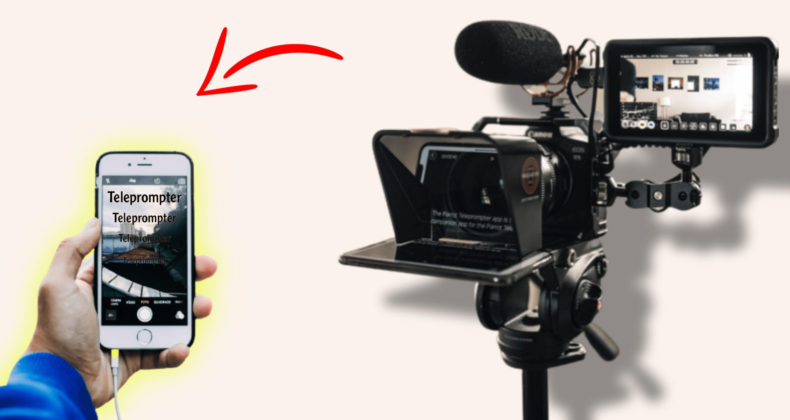 تطبيقات Teleprompter لتحويل الهاتف إلى شاشة تلقين