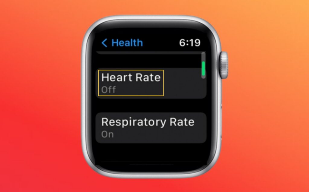 إيقاف تشغيل ميزة "مراقبة معدل ضربات القلب"
